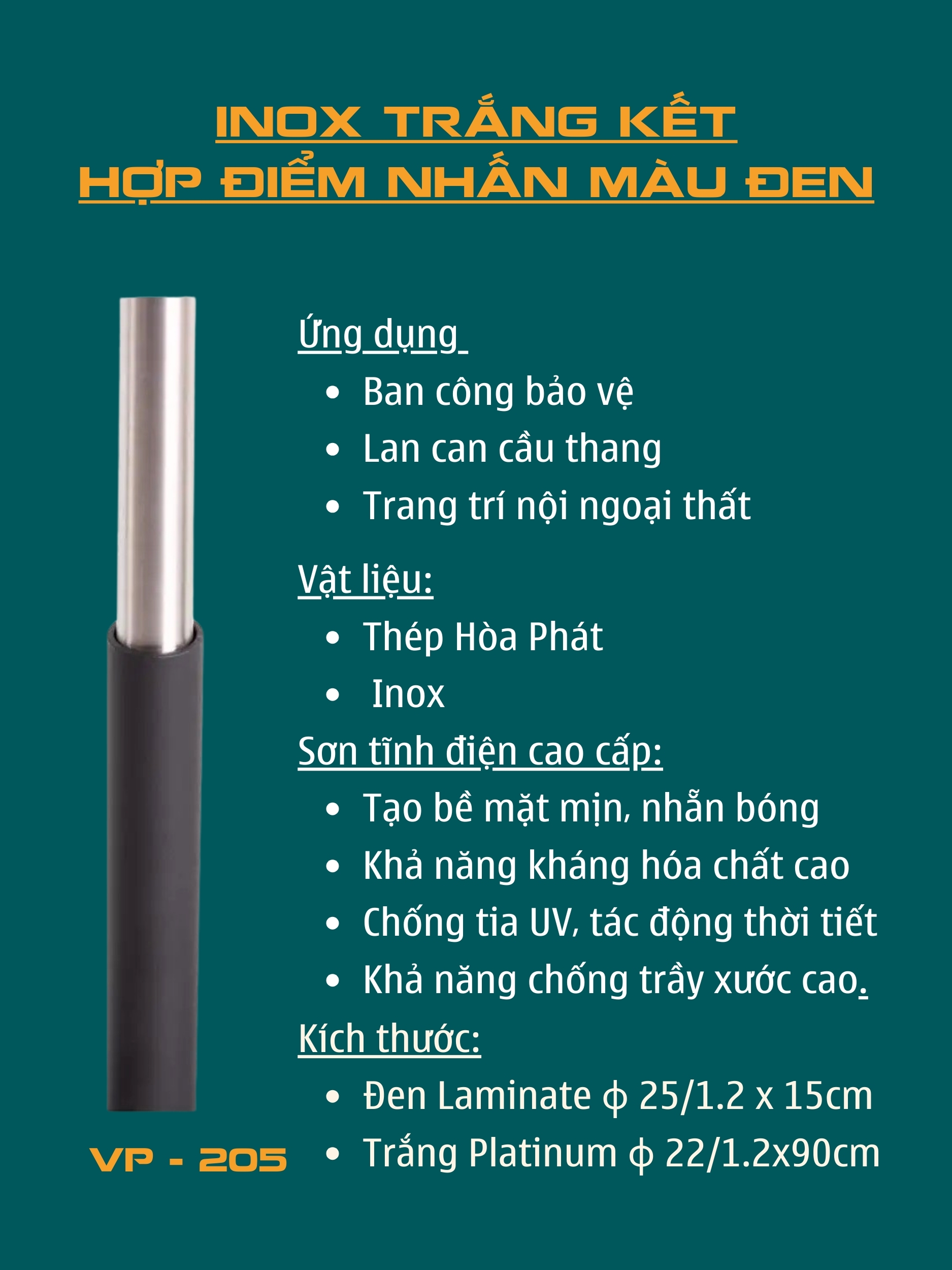 Phụ kiện cầu thang Việt Pháp VP205