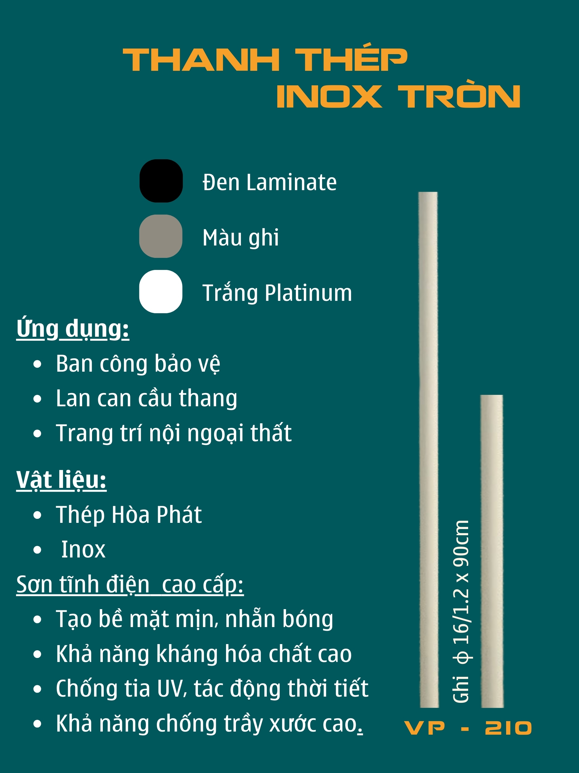 Phụ kiện cầu thang Việt Pháp VP210