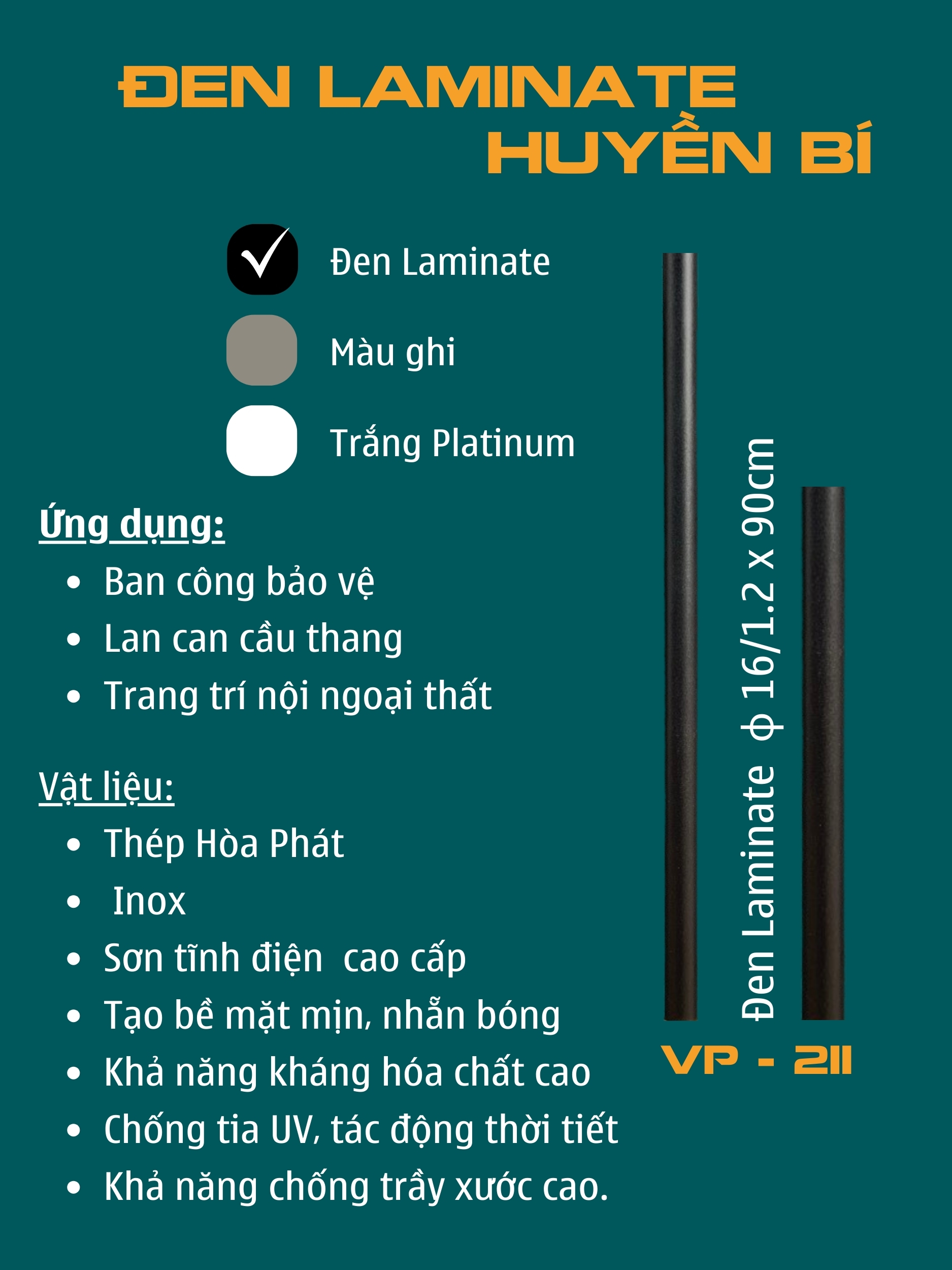 Phụ kiện cầu thang Việt Pháp VP211