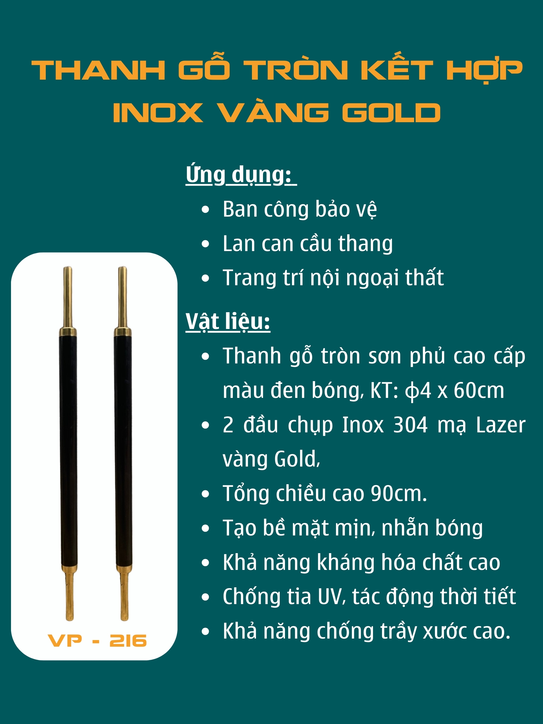 Phụ kiện Cầu thang Việt Pháp VP216