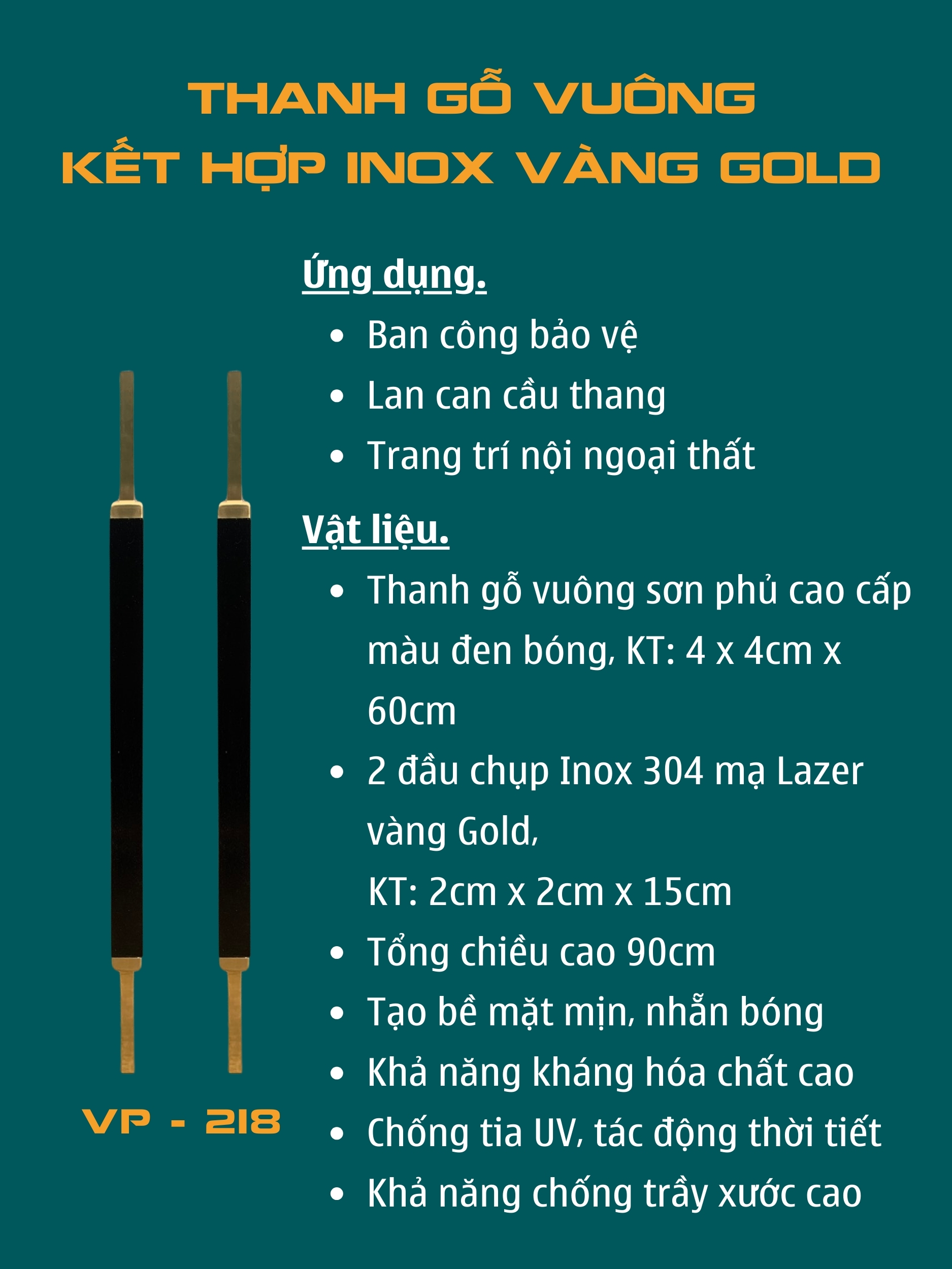 Phụ kiện cầu thang Việt Pháp VP218