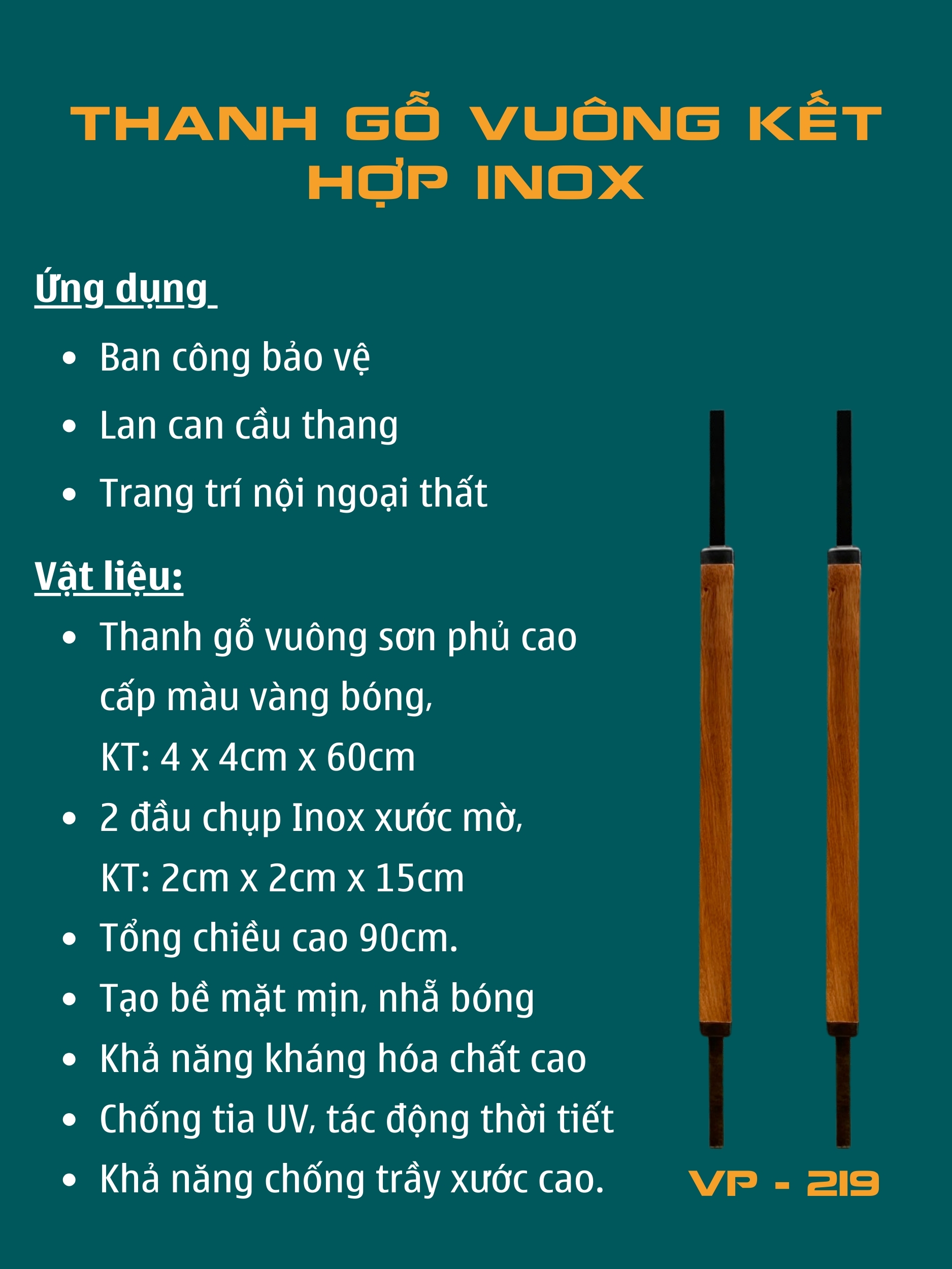Phụ kiện cầu thang Việt Pháp VP219